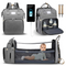 Portable Folding Crib Diaper Bag Multi-Function, Grey / Black / Peach / Sky Blue