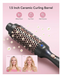 Wavytalk Pro Heated Round Brush for Blowout Look, 1 1/2 Inch Ionic Curling Iron Brush Makes Hair Shinier & Smoother, Dual Voltage Heated Brush Long-lasting Styling, Easy to Use, Fast Heating