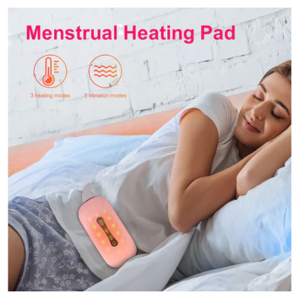 Hot Sale Lumbar Massage Belt Vibrating Heating Waist Massager for Menstrual Pain Relief