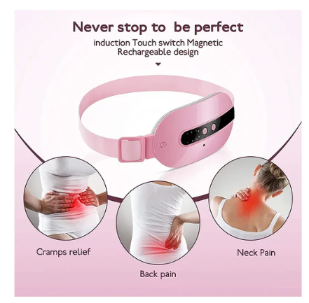 Hot Sale Lumbar Massage Belt Vibrating Heating Waist Massager for Menstrual Pain Relief